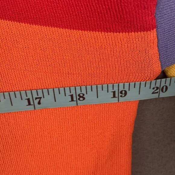 Racheal Rainbow Striped Knit Dress Women’s Sz 2X - Picture 3 of 6